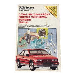 Chilton's Cavalier Cimarron Firenze Skyhawk Sunbird 1982-92 Car Repair Manual